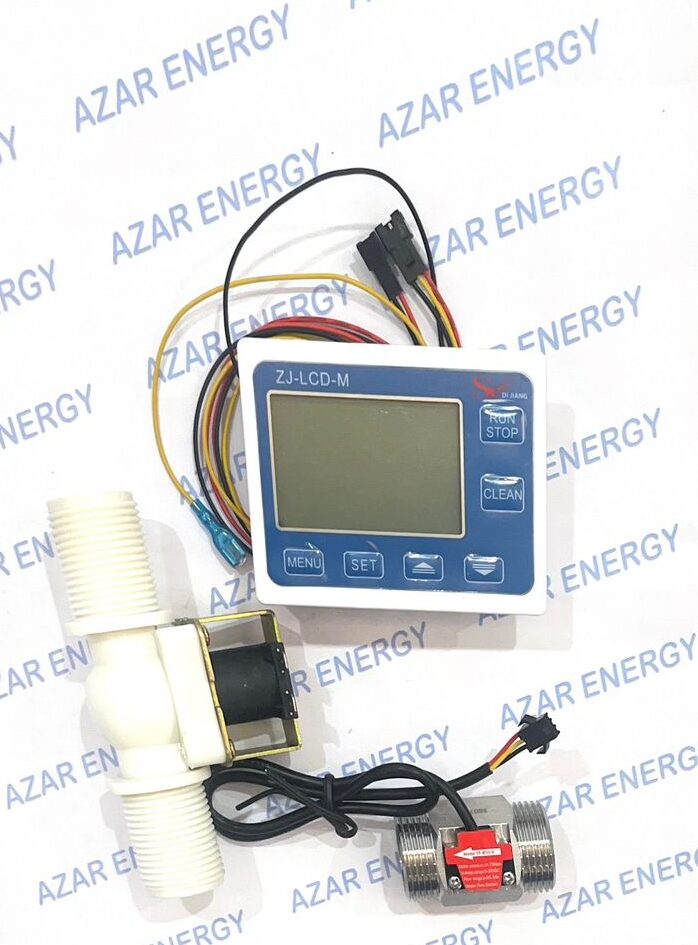 فلومتر توربینی استیل 1 اینچ با کنترلر جریان فلومتر توربینی استیل 1 اینچ با کنترلر جریان