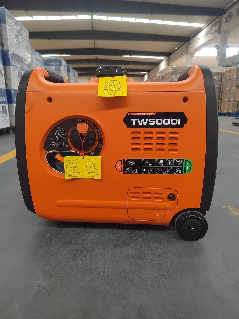 TWEN(2) موتور برق 5000 وات سوپر سایلنت اینورتر دار دو گانه سوز تیوان ( بنزین و گاز) مدل TW5000i